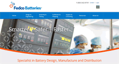 Desktop Screenshot of fedcobatteries.com